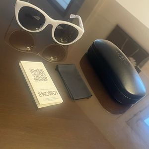 Light Blue / Silver/ White  Coach Sunglass